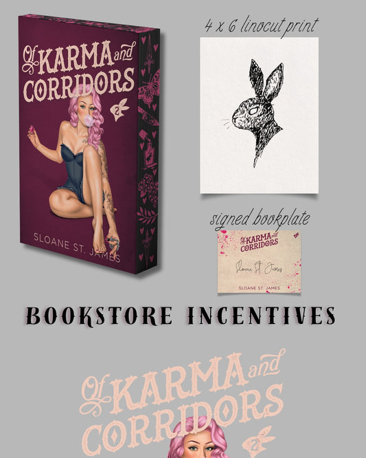 Signed Bookplate: Of Karma & Corridors by Sloane St. James