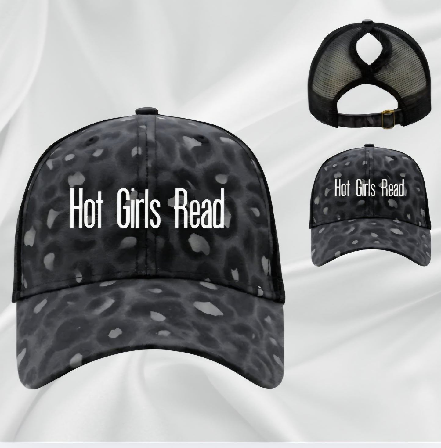 Hot Girls Read Hat (All Leopard Print)