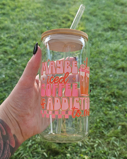 16oz Glass Coffee Cup