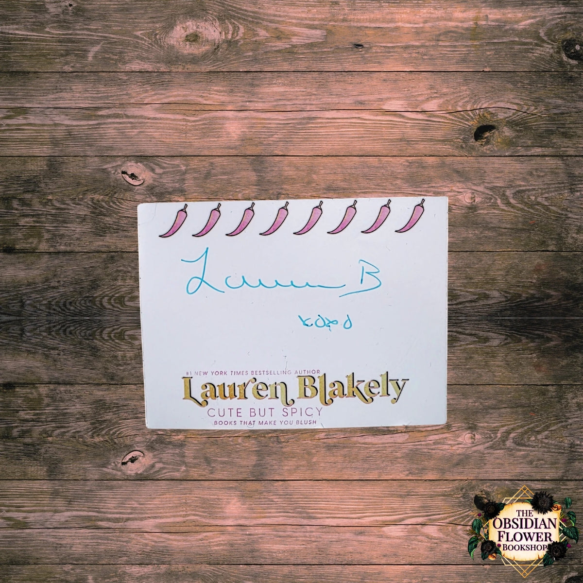 The Flirting Game by Lauren Blakely (signed book plate)