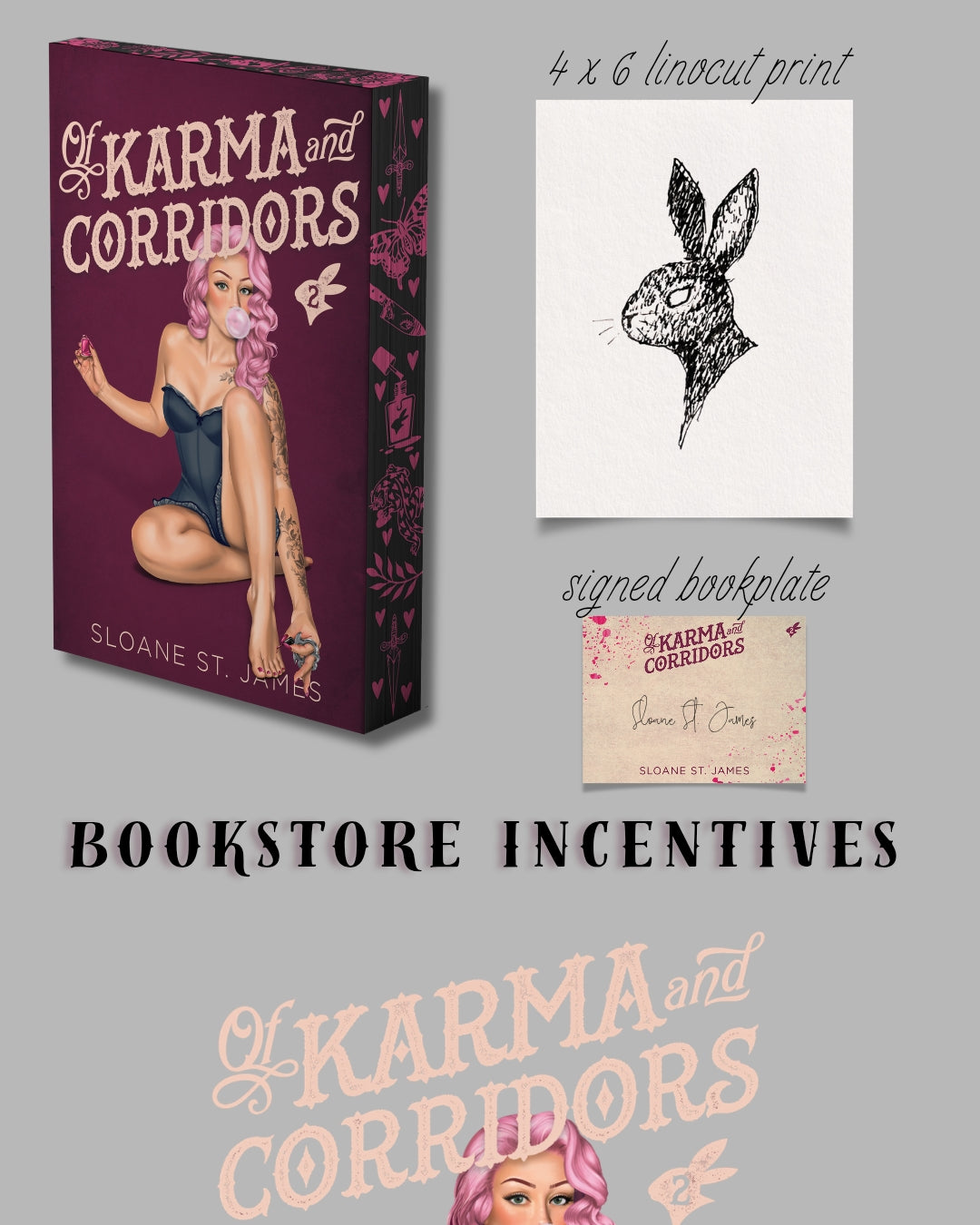 Signed Bookplate: Of Karma & Corridors by Sloane St. James