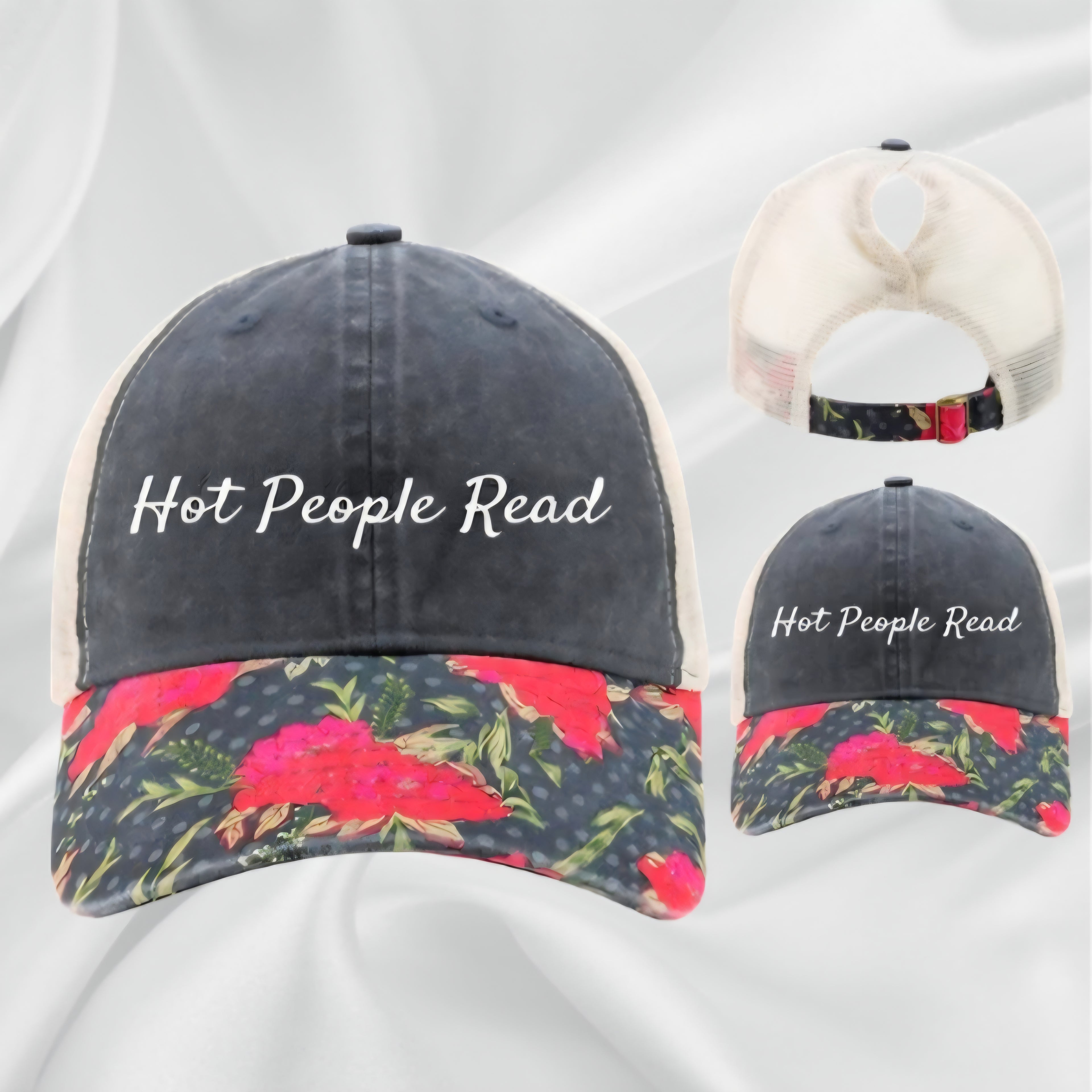 Hot People Read Hat (Floral Print)