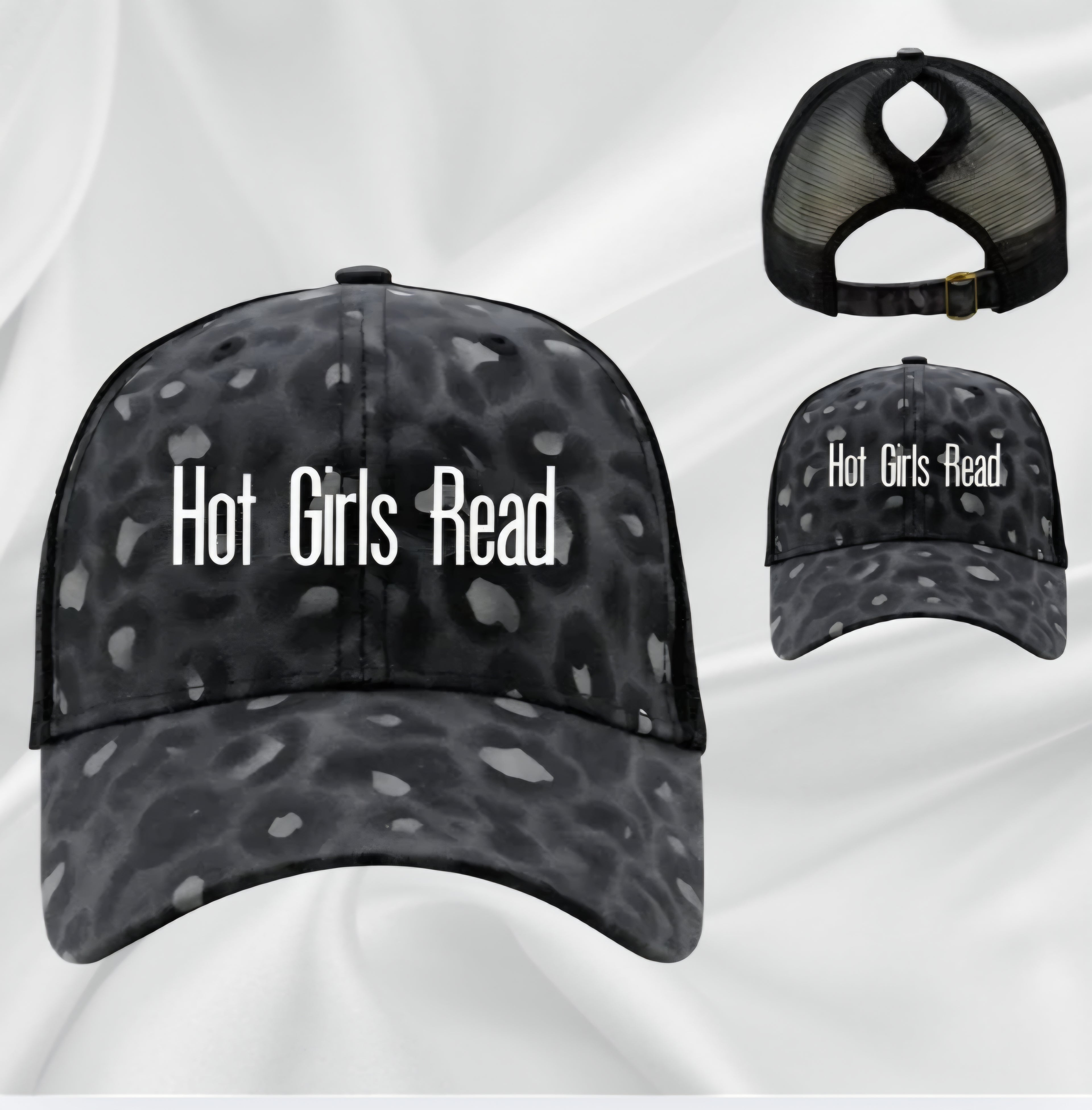 Hot Girls Read Hat (All Leopard Print)
