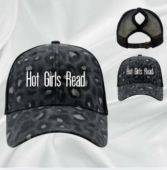 Hot Girls Read Hat (All Leopard Print)