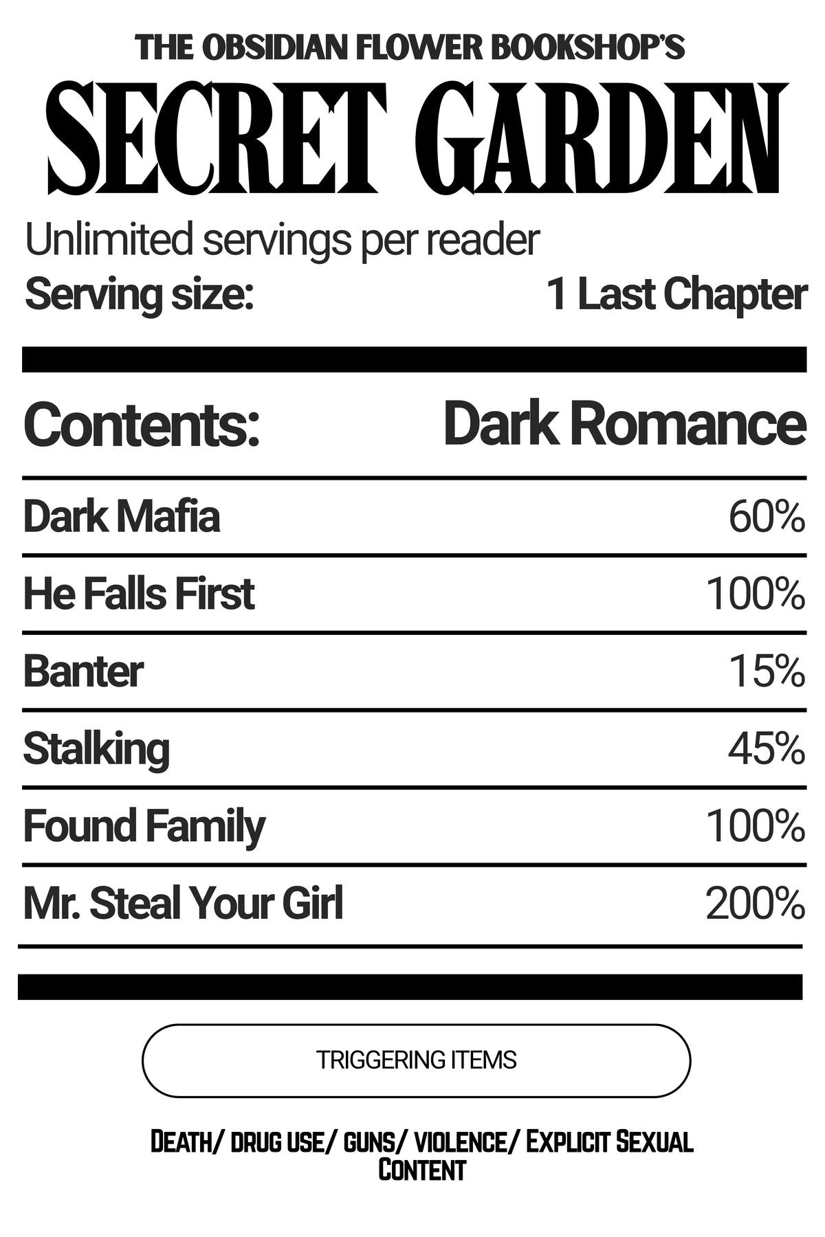 Secret Garden Mafia Romance